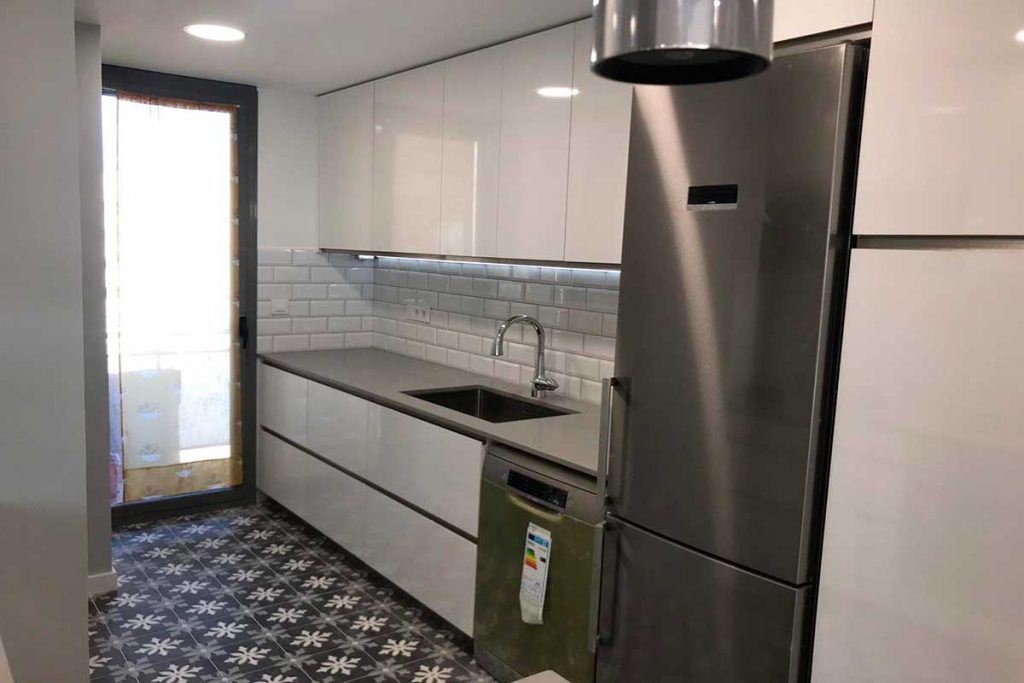 cocina reformada en barcelona